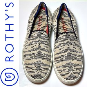 ROTHY’S Maritime Tiger Stripe Slip-on Sneakers Size 5.5